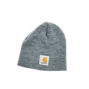Carhartt Knit Beanie Hat Gray with logo
